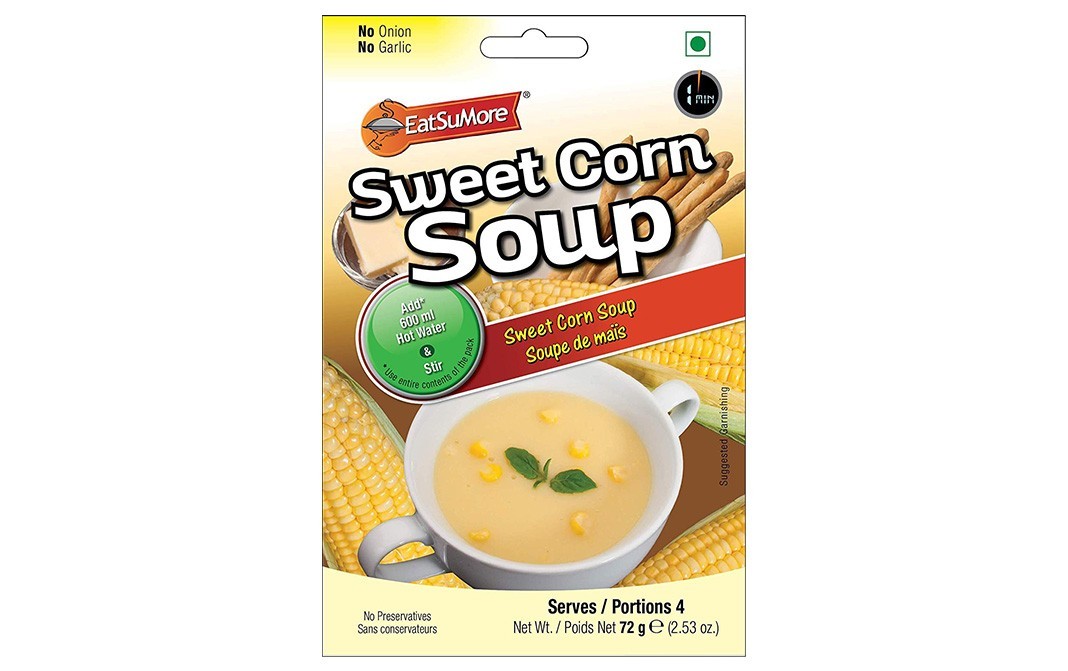 EatSuMore Sweet Corn Soup    Pack  72 grams
